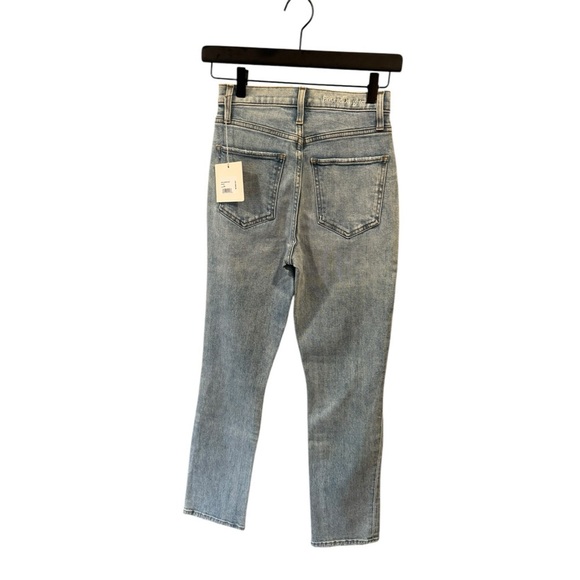 Favorite Daughter Valentina Super High Rise‎ Cigarette Ankle Jeans Light Wash 24 - Picture 6 of 9